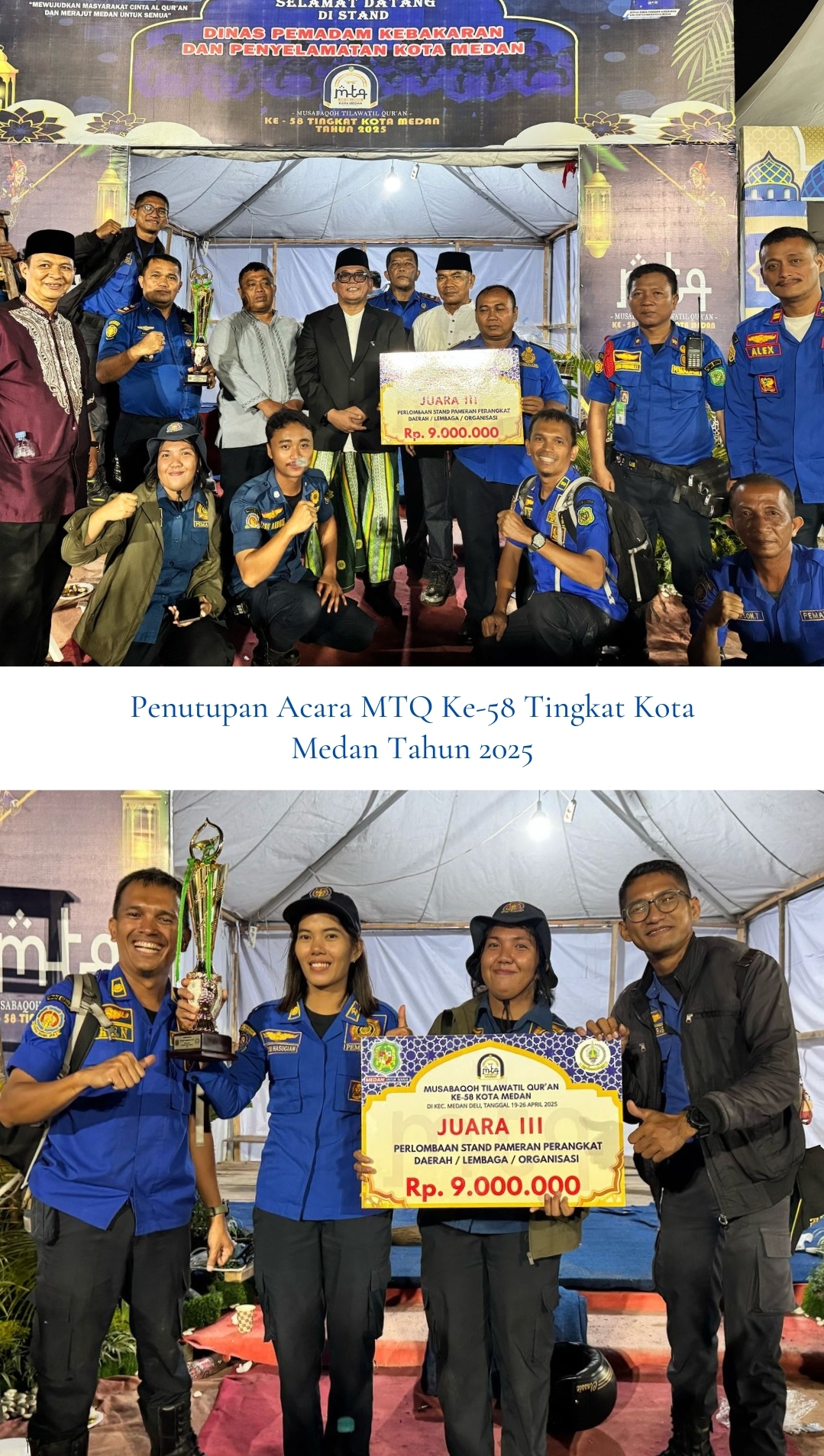 Penutupan Acara MTQ Ke-58 Tingkat Kota Medan Tahun 2025