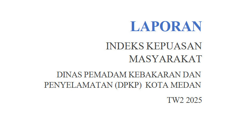 Hasil Survei Kepuasan Masyarakat pada pelayanan DPKP Kota Medan yang dilaksanakan pada Triwulan II
